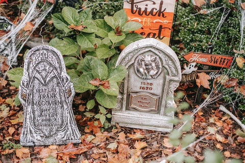 Halloween graveyard.