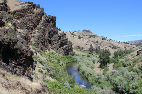 South Fork of John Day River view from ridge.