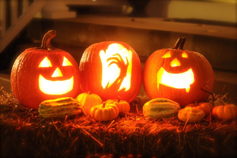 RV Halloween jack-o-lanterns.