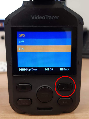 How to activate GPS tagging using the Philips DVT3120 step 4