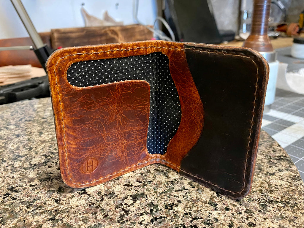 Copper Sparkle L Zip Long Wallet