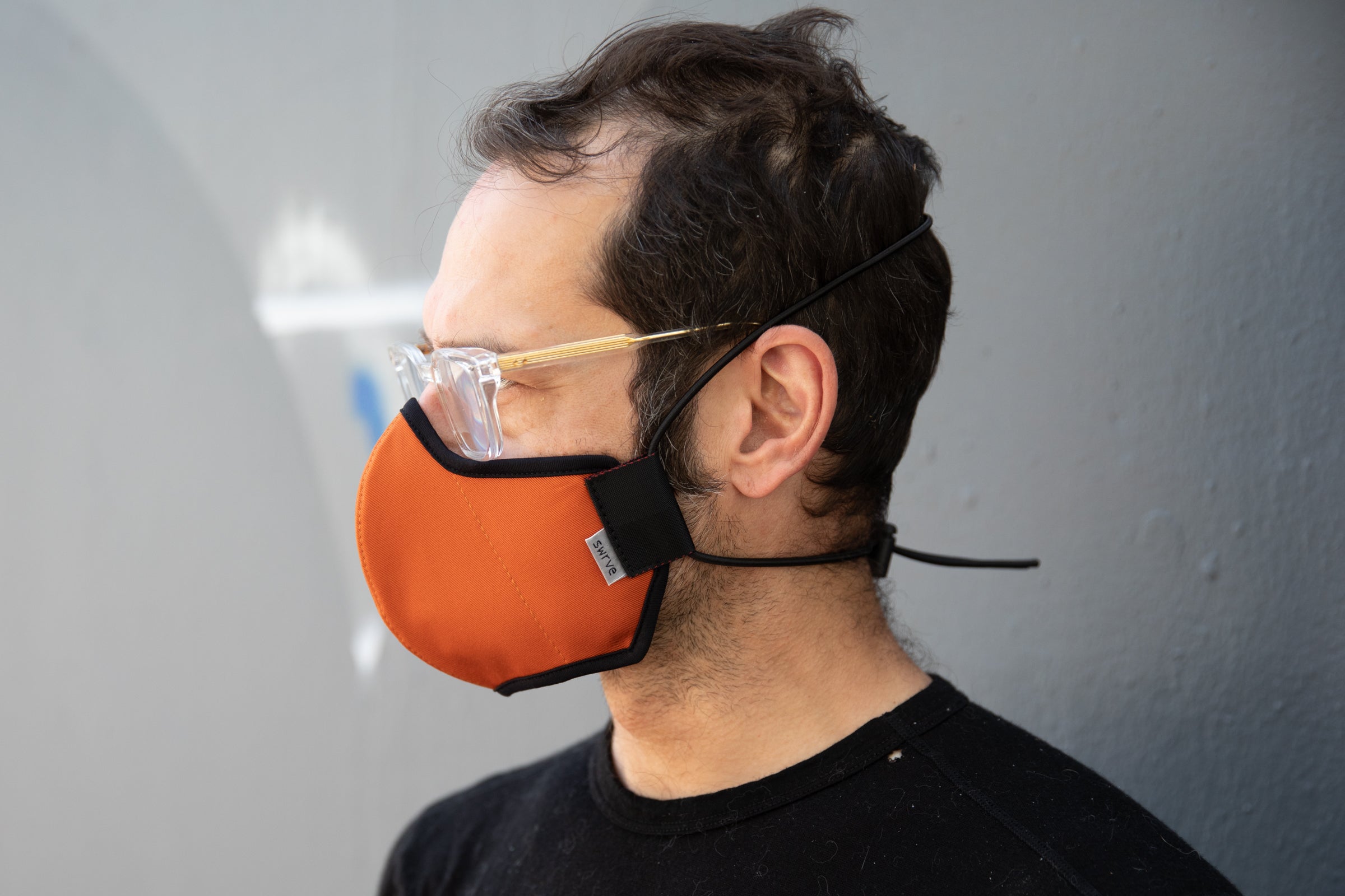 BURNT ORANGE organic summer cotton MASK