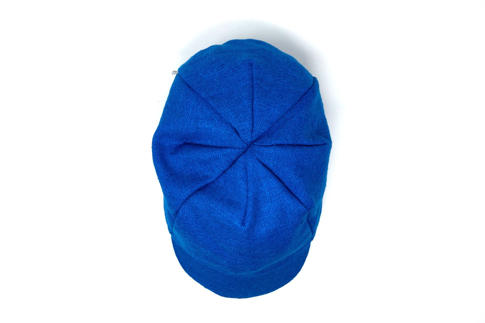 CYAN _blk label 4-panel silk CAP