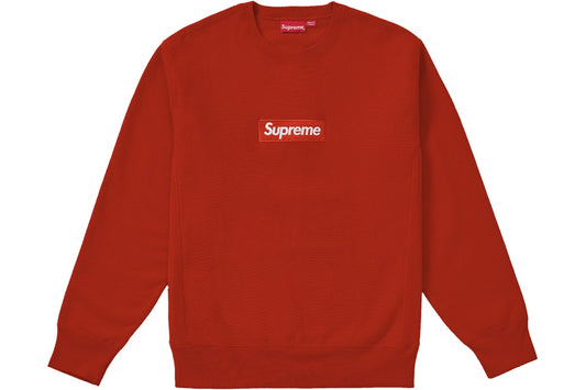 SUPREME X KAWS Chalk Box Logo Hoodie Red