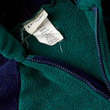 Vintage L.L.Bean color block fleece bunting suit · 12 months