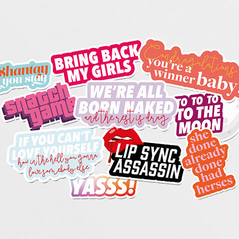 RuPaul's Drag Race Themed Sticker Pack