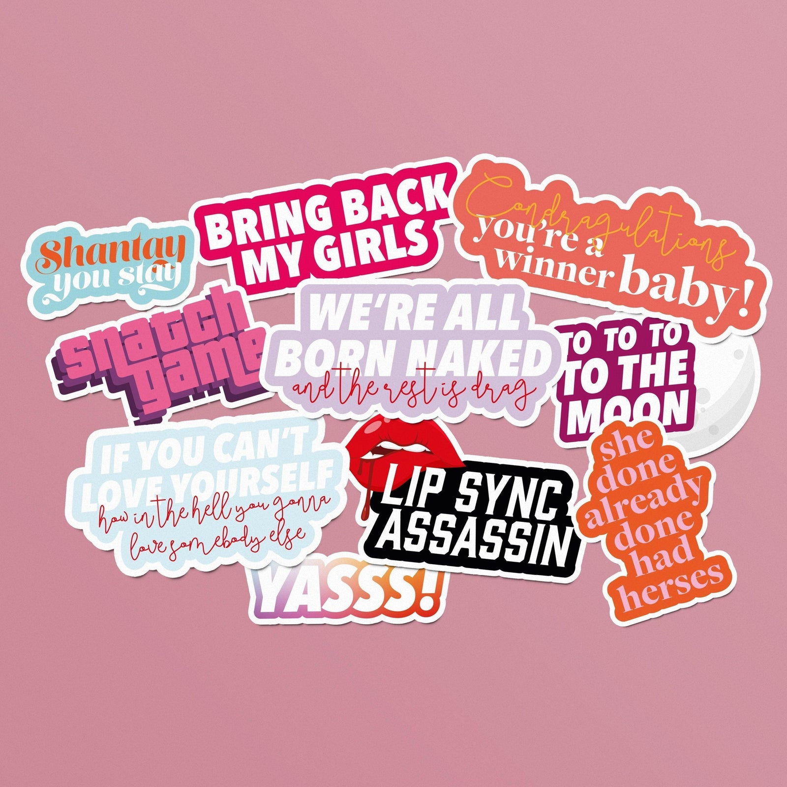 Fantasy Stickers Sticker Pack Sticker Bundle Girl Power Stickers Feminist  Stickers Girl Power Accessories 