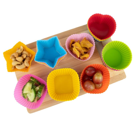 Silicone Cupcake Mould Square 6 Pc