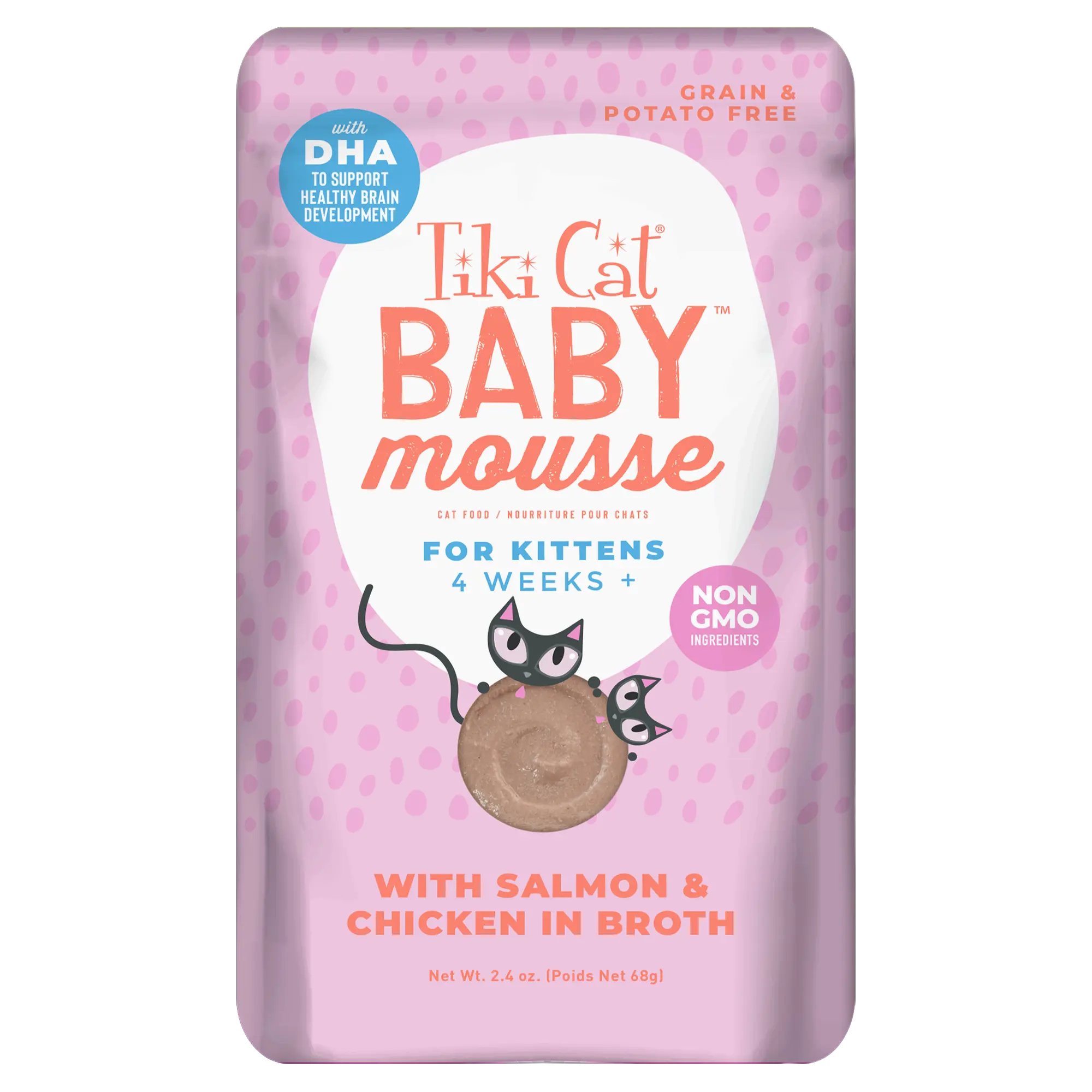 【TIKI CAT - KITTEN】Kitten Chicken & Salmon Mousse Recipe