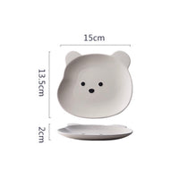 Little Bear Ceramic Bowl Ceramic Plate