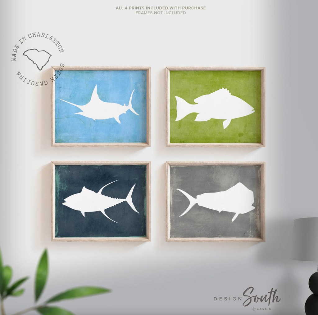 saltwater game fish art