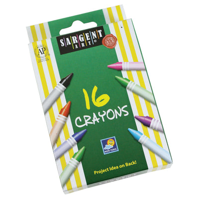 Crayons, Regular Size, 16 Colors Per Box, 36 Boxes