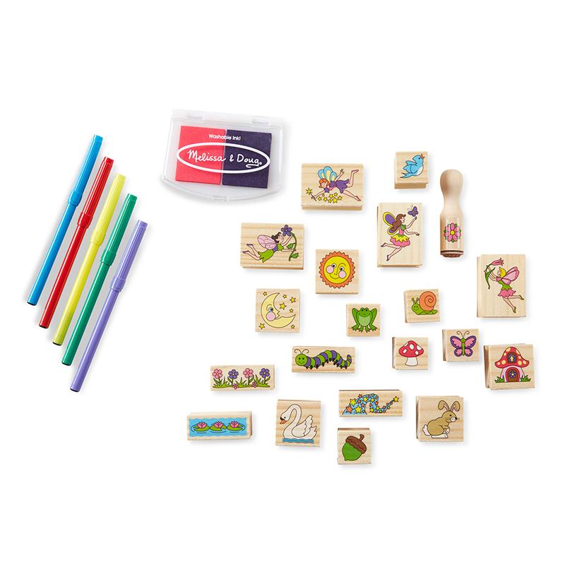 melissa and doug stamp a scene fairy garden