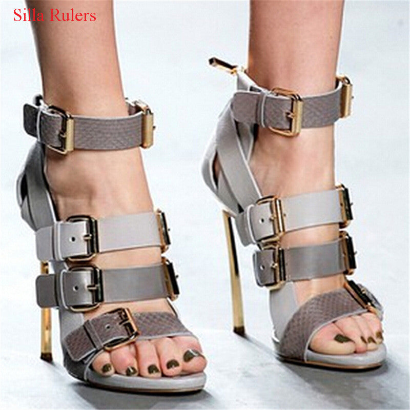 strappy gladiator heels