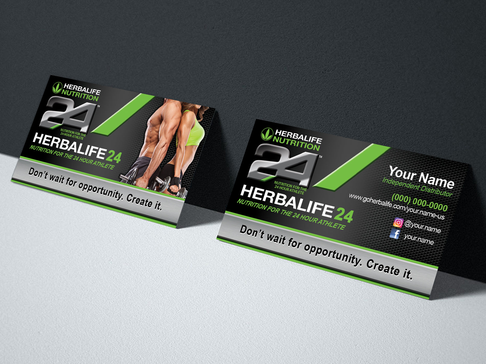 herbalife business card templates