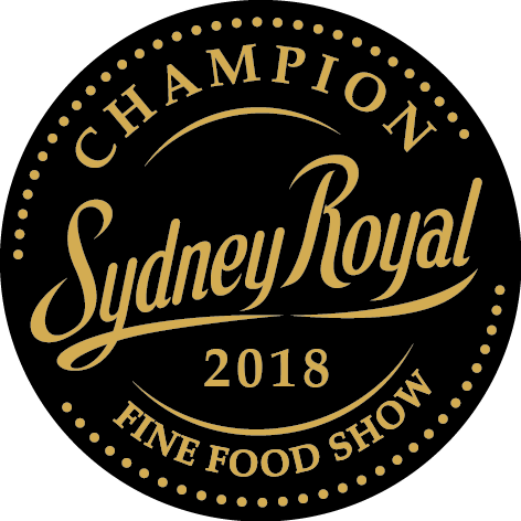 2018 awarded Grand Champion Sydney Royal Fine Food Show.
