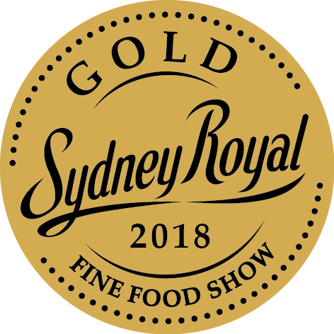 2018 awarded gold at the Sydney Royal Fine Food Show.