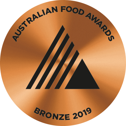 2019 awarded bronze at the Australian Food Awards