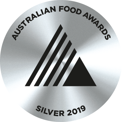 2019 awarded silver at the Australian Food Awards,