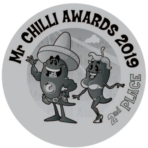 2019 placed 2nd at The Mr Chilli Awards