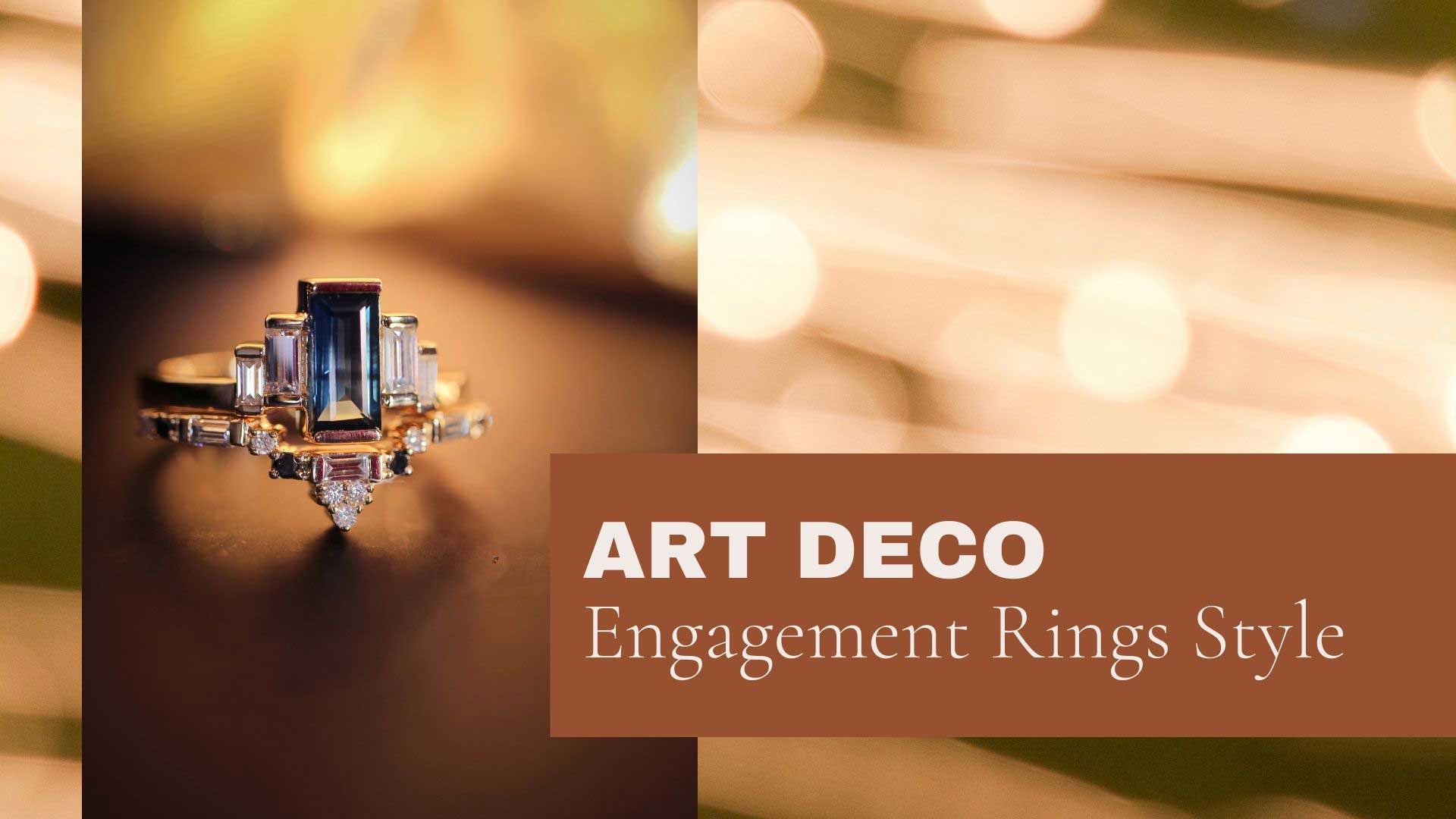 Art Deco Vintage Engagement Rings Style