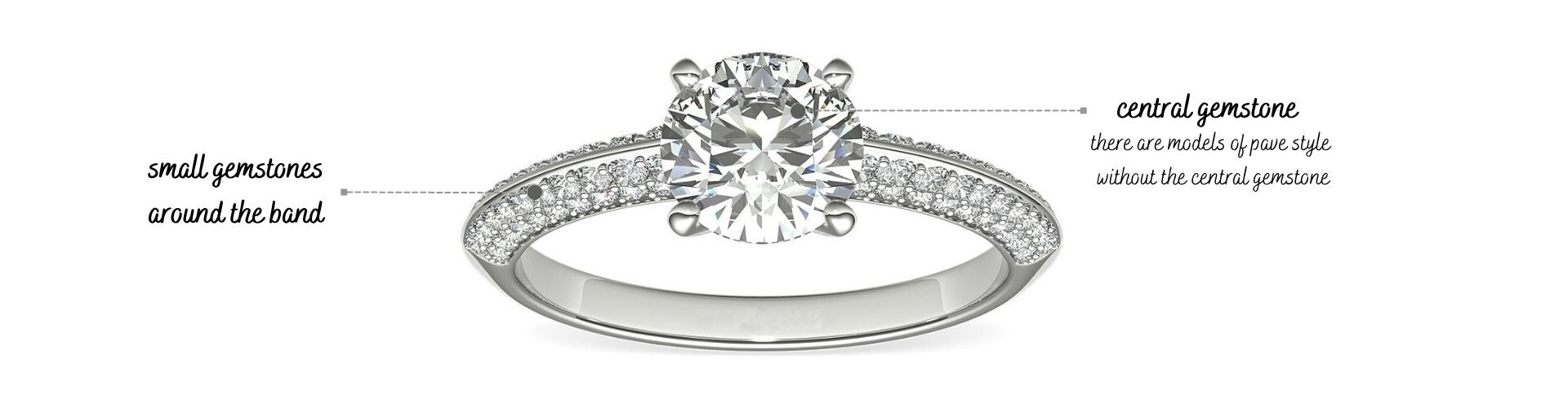 pave engagment ring style