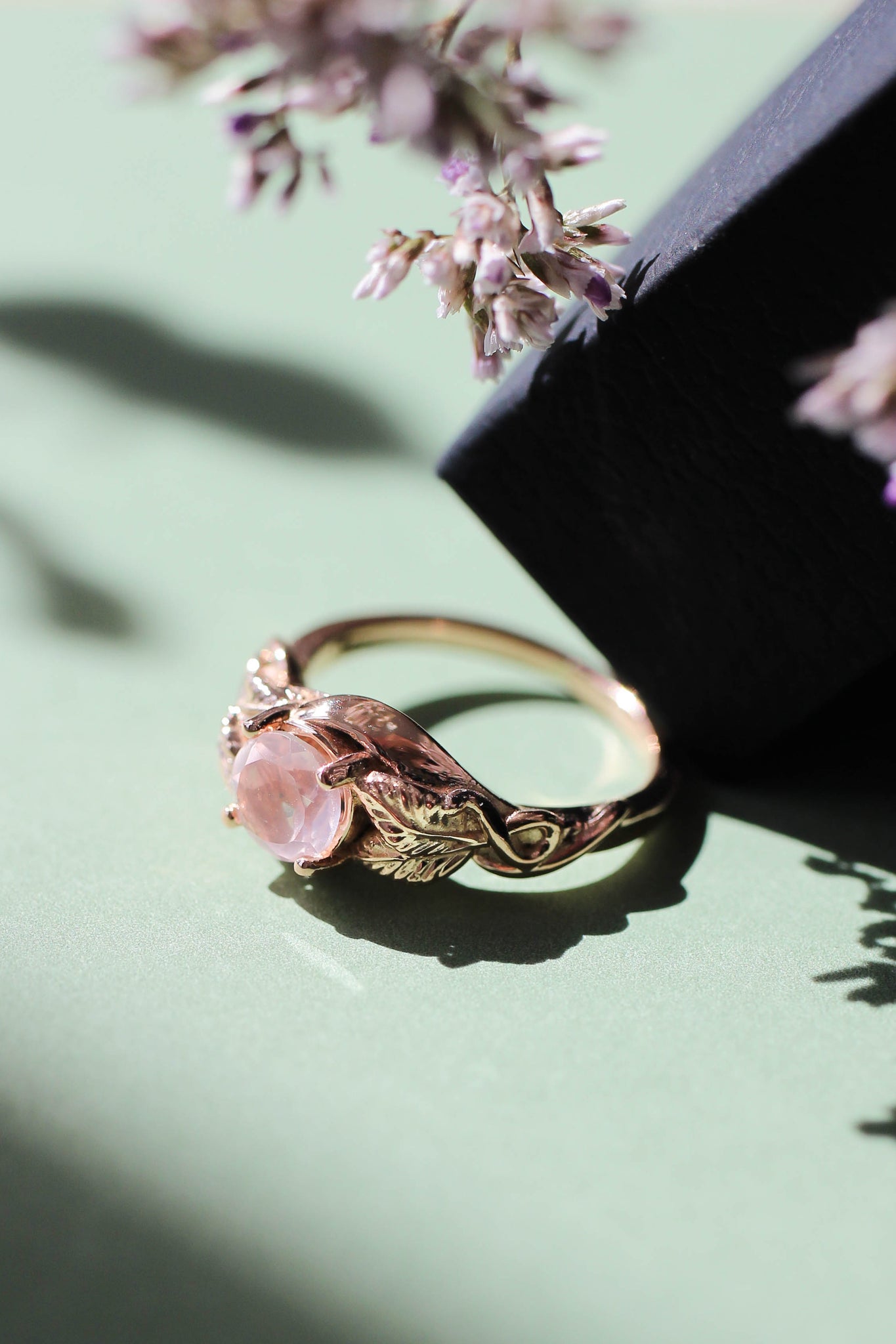 Customise Rose Quartz Engagement Rings online