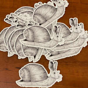 Peter Cotton Snail vinyl sticker - Madame Bagnabit 