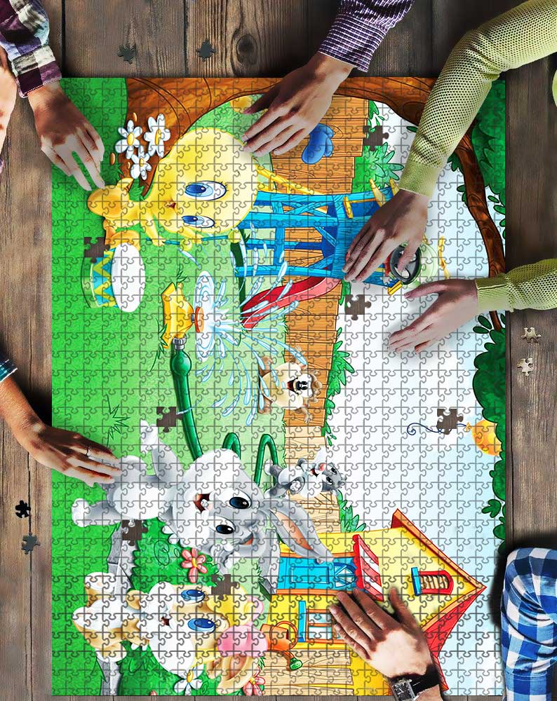 Download Cartoon Looney Tunes cartoon Mock JIGSAW Puzzle Kid Toys ...