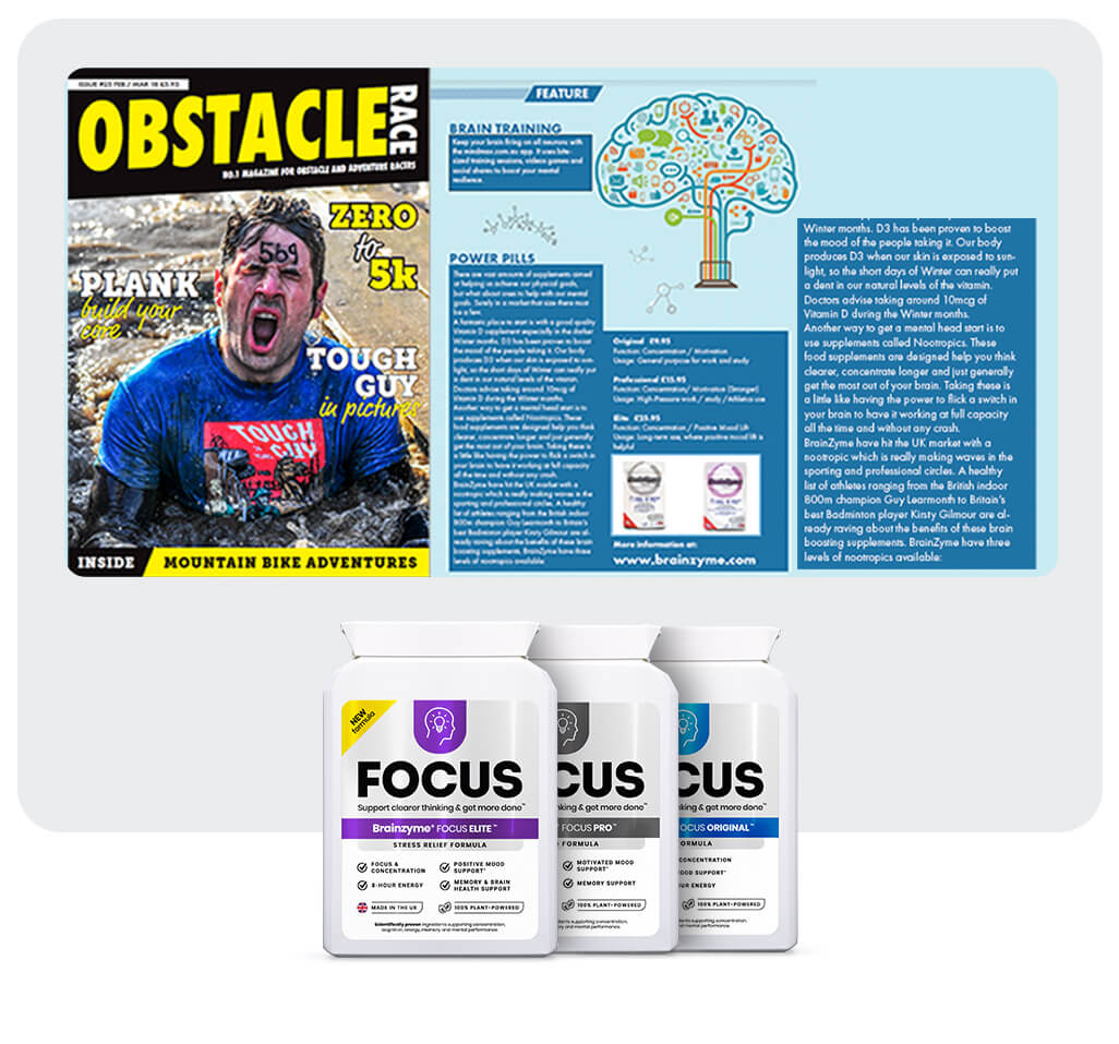 Brainzyme featured in the Obstacle Race Magazine