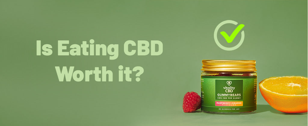 Banner Reading: Is Eating CBD Worth It?