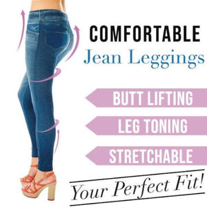 plus size jean leggings