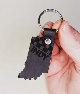 INDY Leather Keychain