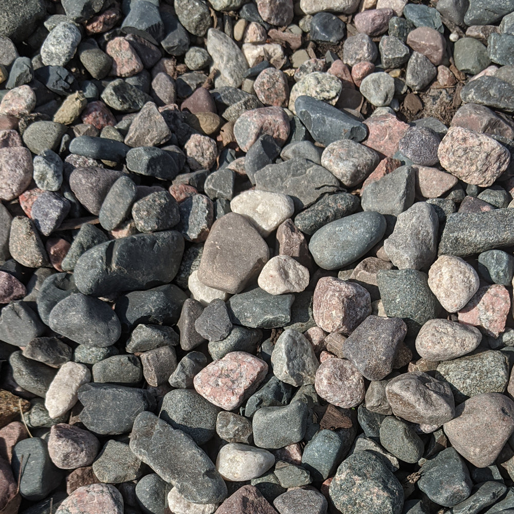 bagged landscape rocks