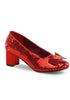 Red Sequin Dorothy Heels