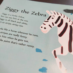 Ziggy The Zebra From My A-Z Of Animals, by Bridget Clarke - Parade Handmade