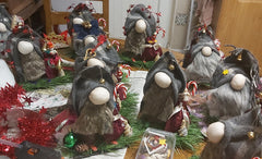 A Group of Cute Christmas Hone Decor Gnomes by Parade Handmade Ireland