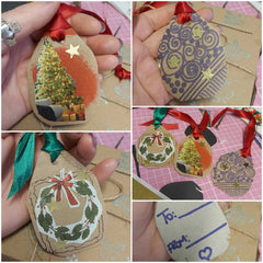 Three Different Homemade Christmas Gift Tags to Make - Parade Handmade
