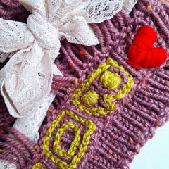 Personalised beret from my new Spring Collections saying 'Love Boho' - Parade Handmade