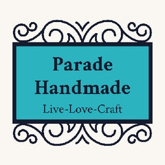Blue and Black Logo - Live - Love - Craft - Parade Handmade