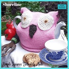 Pink Owl Tea Cosy from the New Collection from Shoreline - Parade Handmade