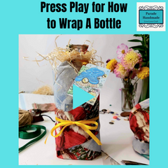 An instructional video about how to wrap a bottle as a gift - Parade Handmade