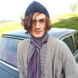 RA7 Beanie For Guys In Charcoal Grey, By Rose Coen - Parade Handmade