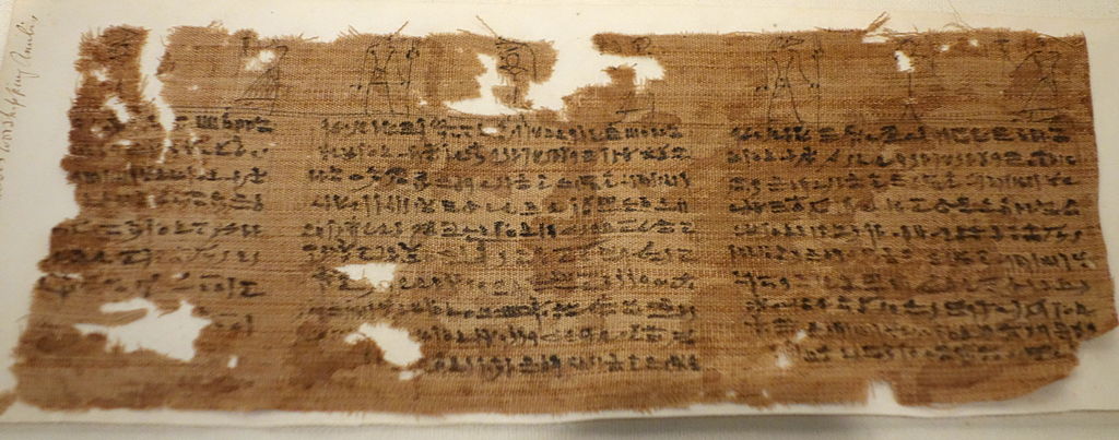 Ancient Egyptian Linen with Ink