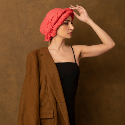 Cashmere Scarf - Turban Look