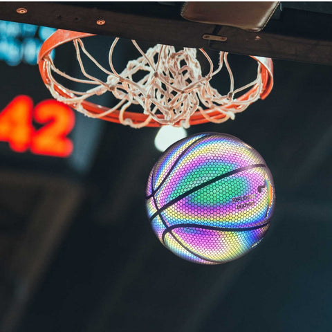 panier basketball avec ballon lumineux