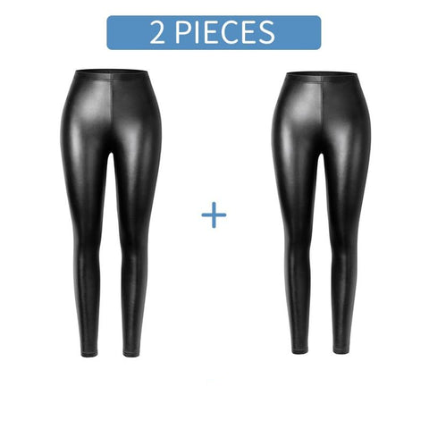 faux leather leggings set of 2