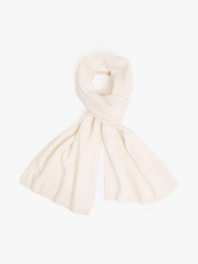 winter white cashmere scarf