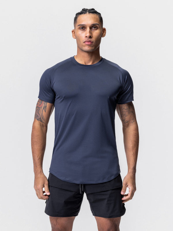 Dry Color Crew Neck Short-Sleeve T-Shirt