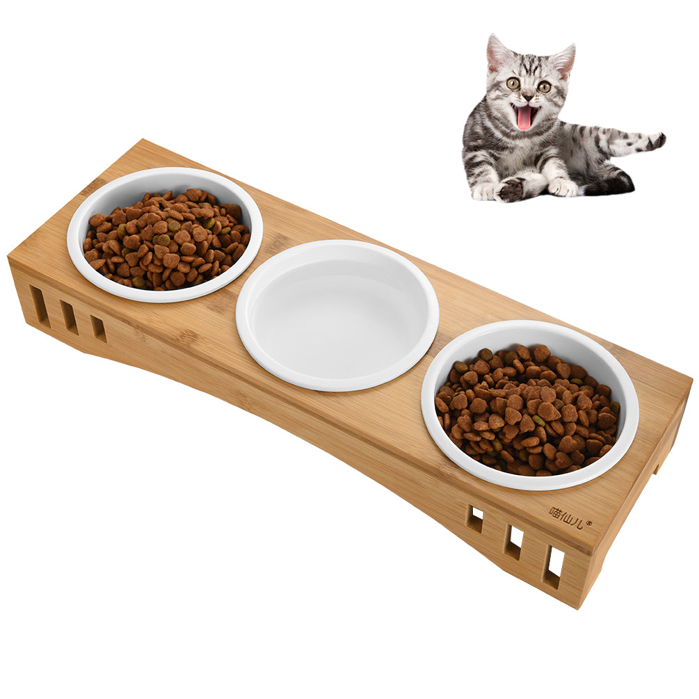 raised pet food bowls